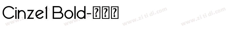 Cinze1 Bold字体转换